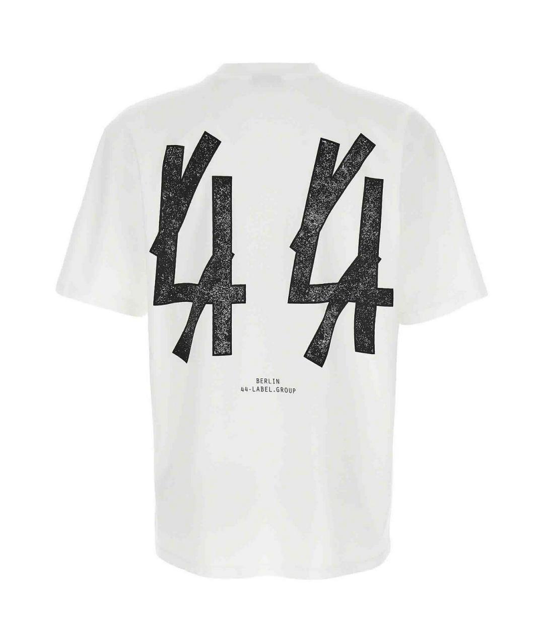 44 LABEL Белая хлопковая футболка, фото 2