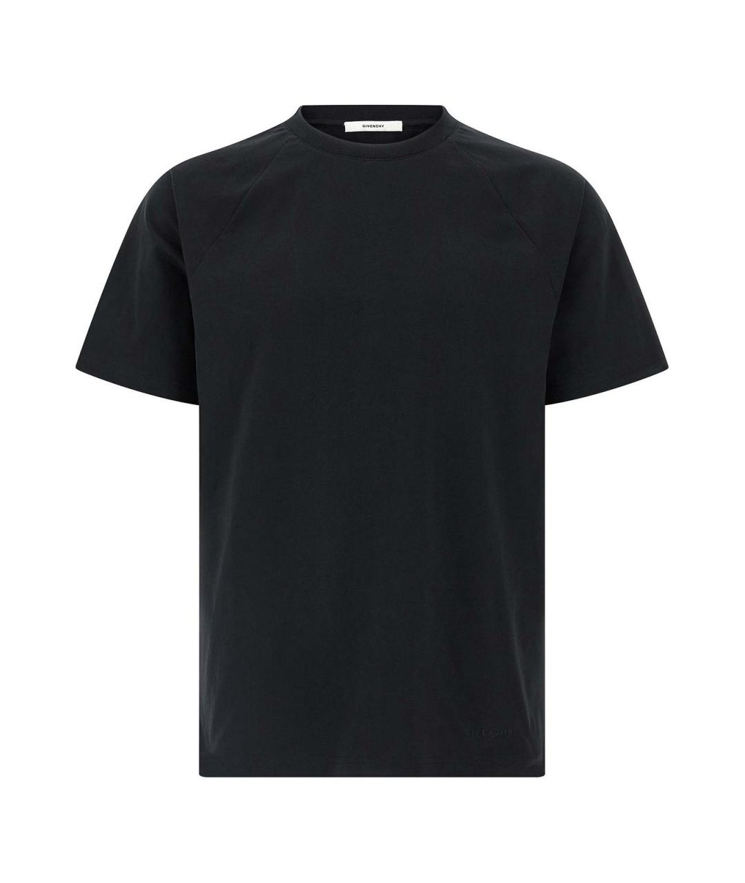 GIVENCHY Черная хлопковая футболка, фото 1