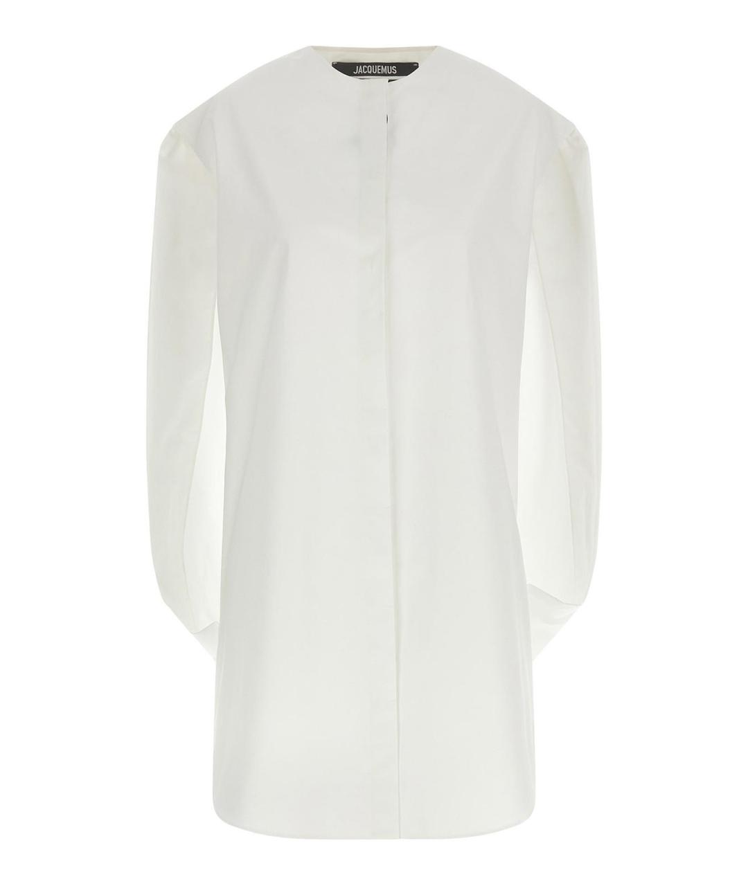 JACQUEMUS Белое хлопковое повседневное платье, фото 1