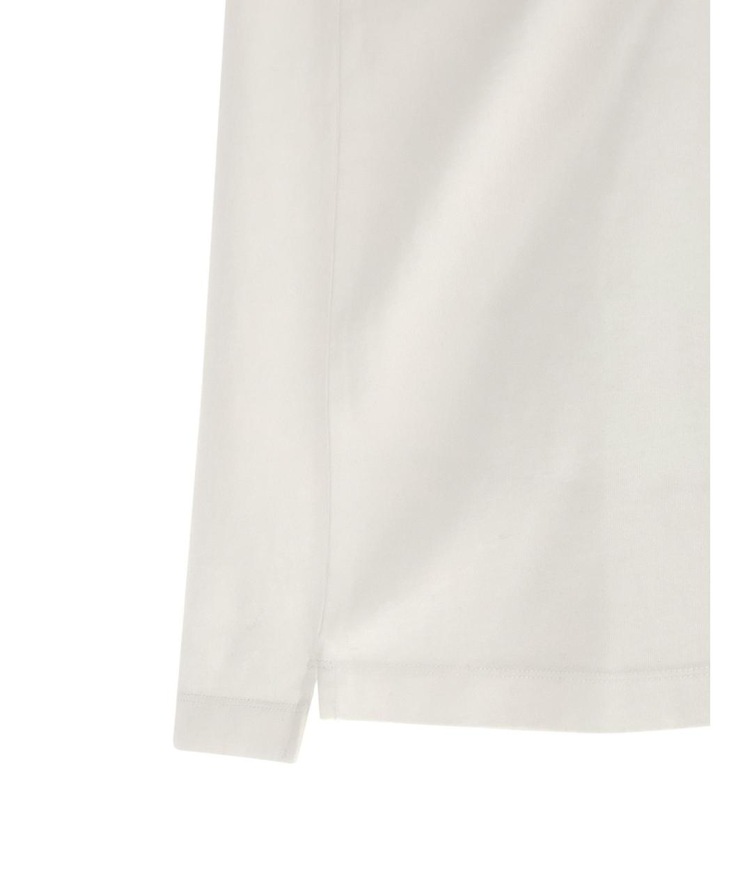 DSQUARED2 Белое хлопковое поло с коротким рукавом, фото 4
