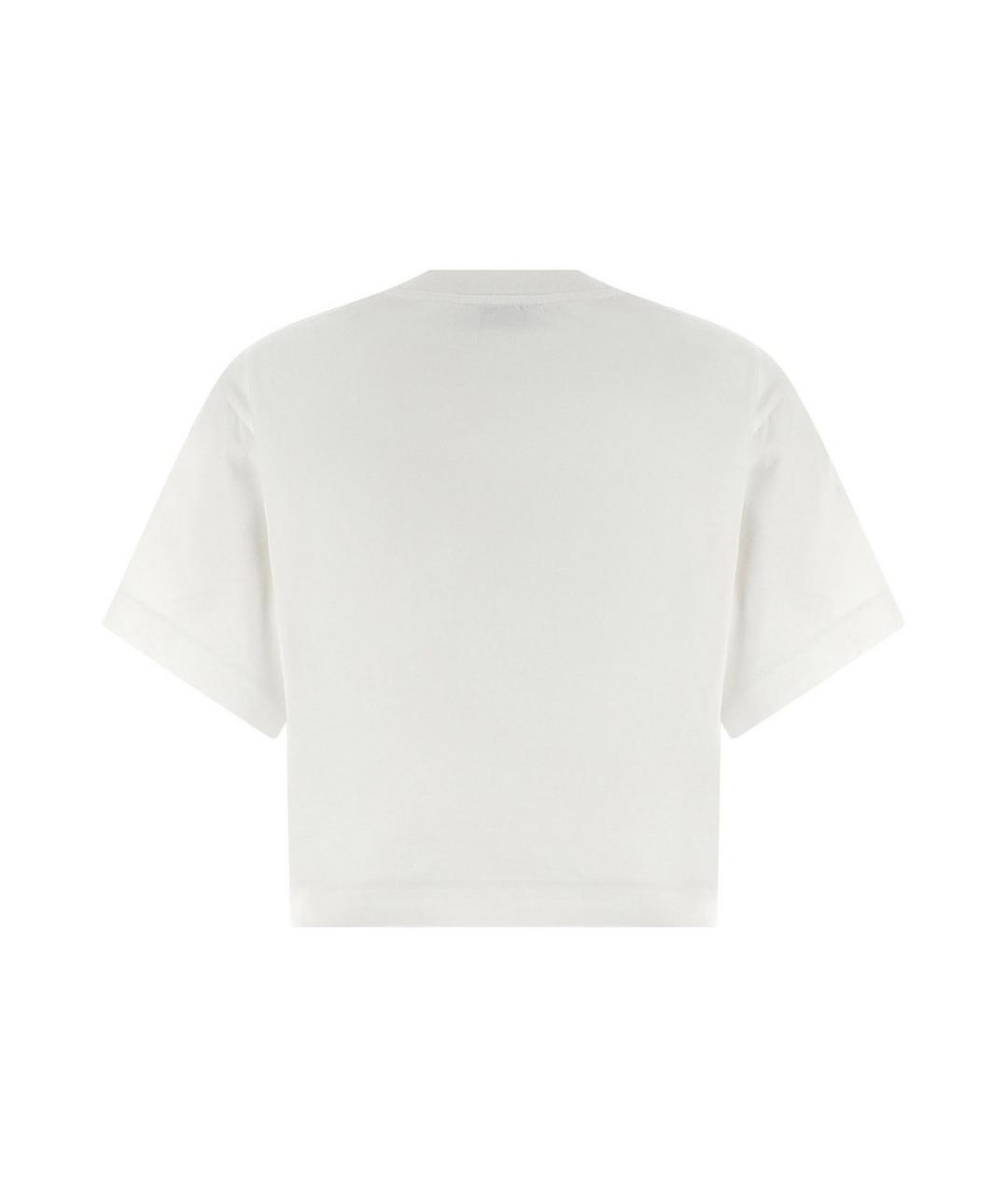 OFF-WHITE Белая хлопковая футболка, фото 2