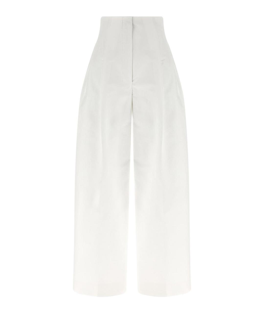 JACQUEMUS Белые хлопковые брюки широкие, фото 1
