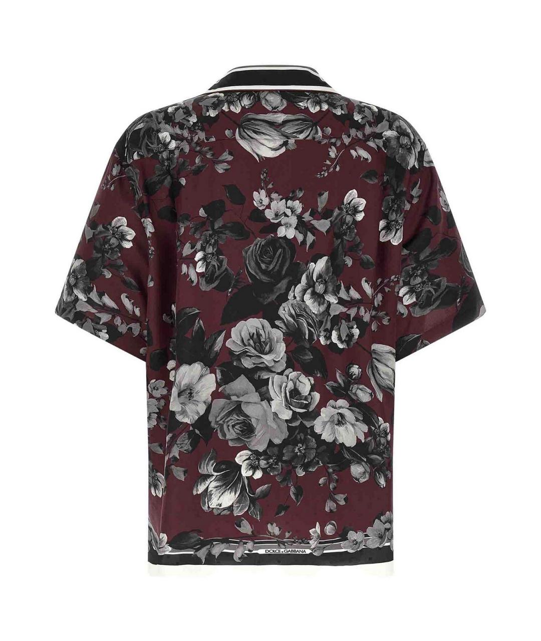 DOLCE&GABBANA Мульти шелковая кэжуал рубашка, фото 2