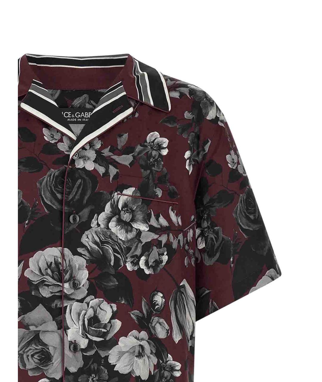 DOLCE&GABBANA Мульти шелковая кэжуал рубашка, фото 3
