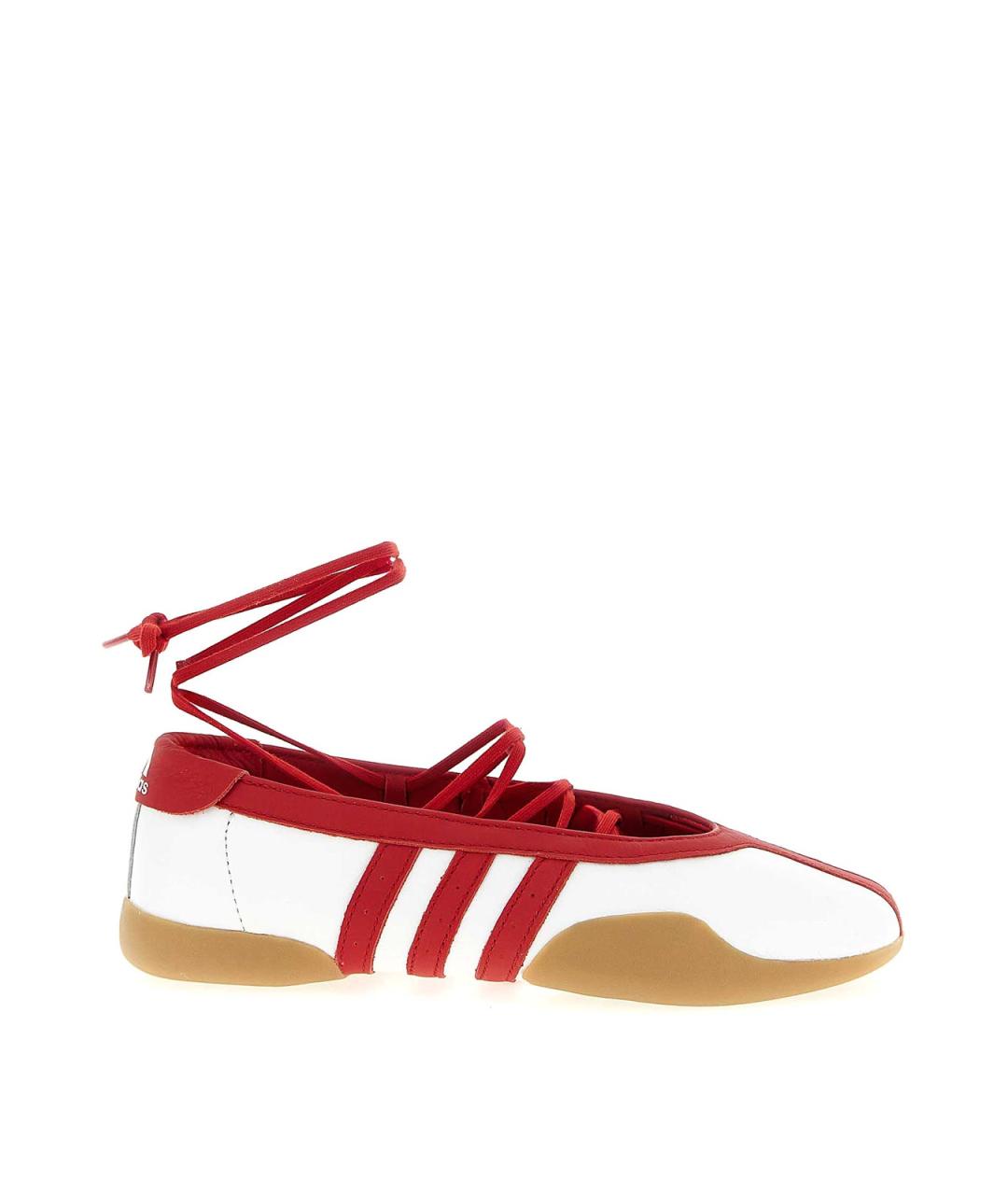 ADIDAS Белые кожаные балетки, фото 1
