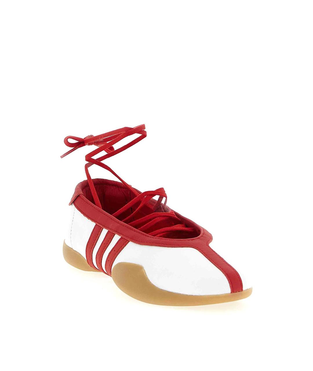 ADIDAS Белые кожаные балетки, фото 2