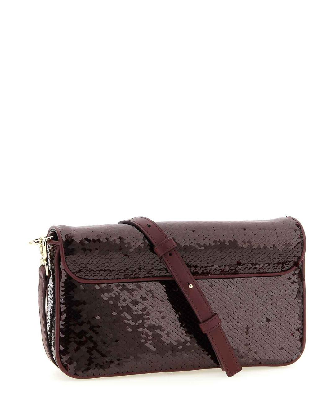 FURLA Бордовая кожаная сумка через плечо, фото 2
