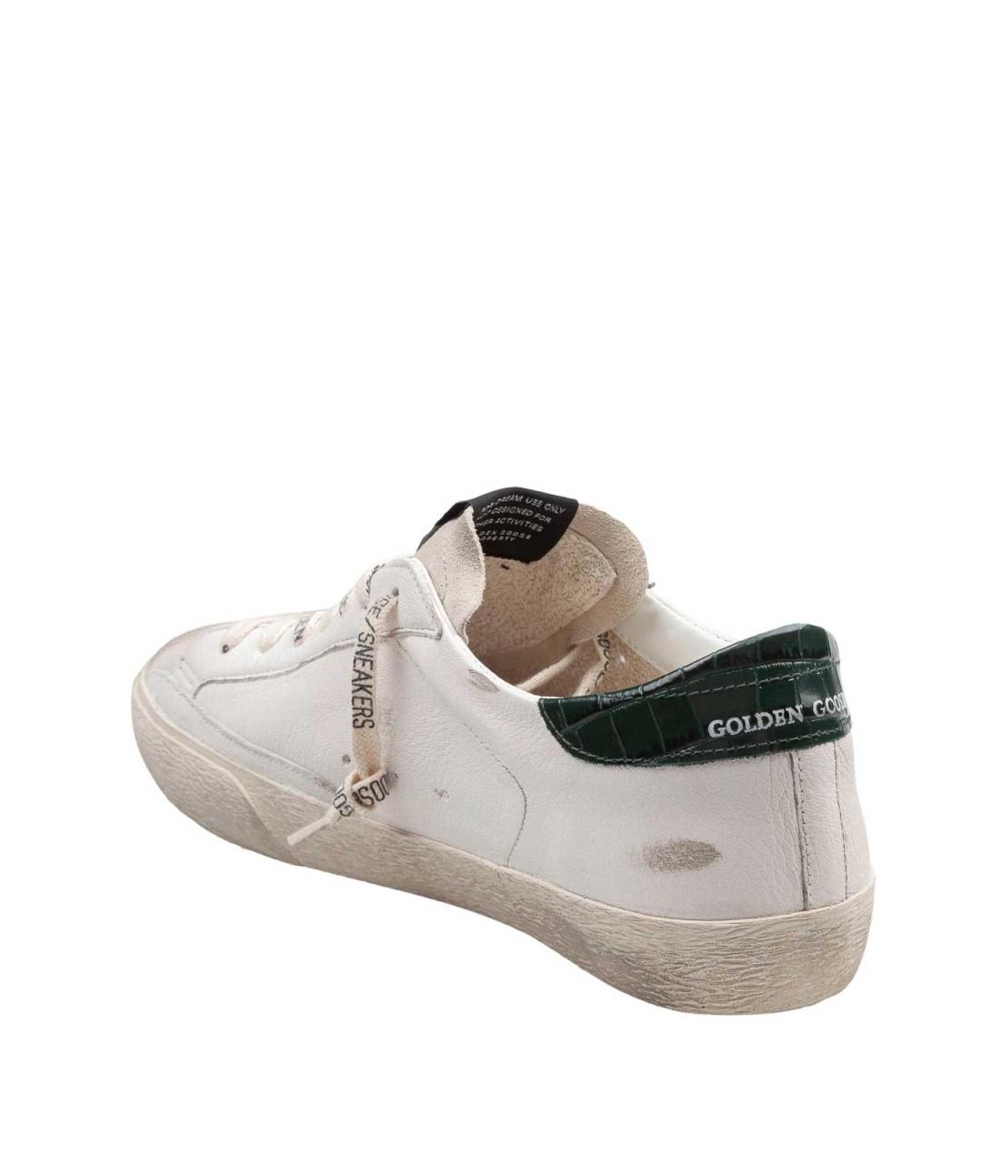 GOLDEN GOOSE DELUXE BRAND Белые кожаные низкие кроссовки / кеды, фото 4