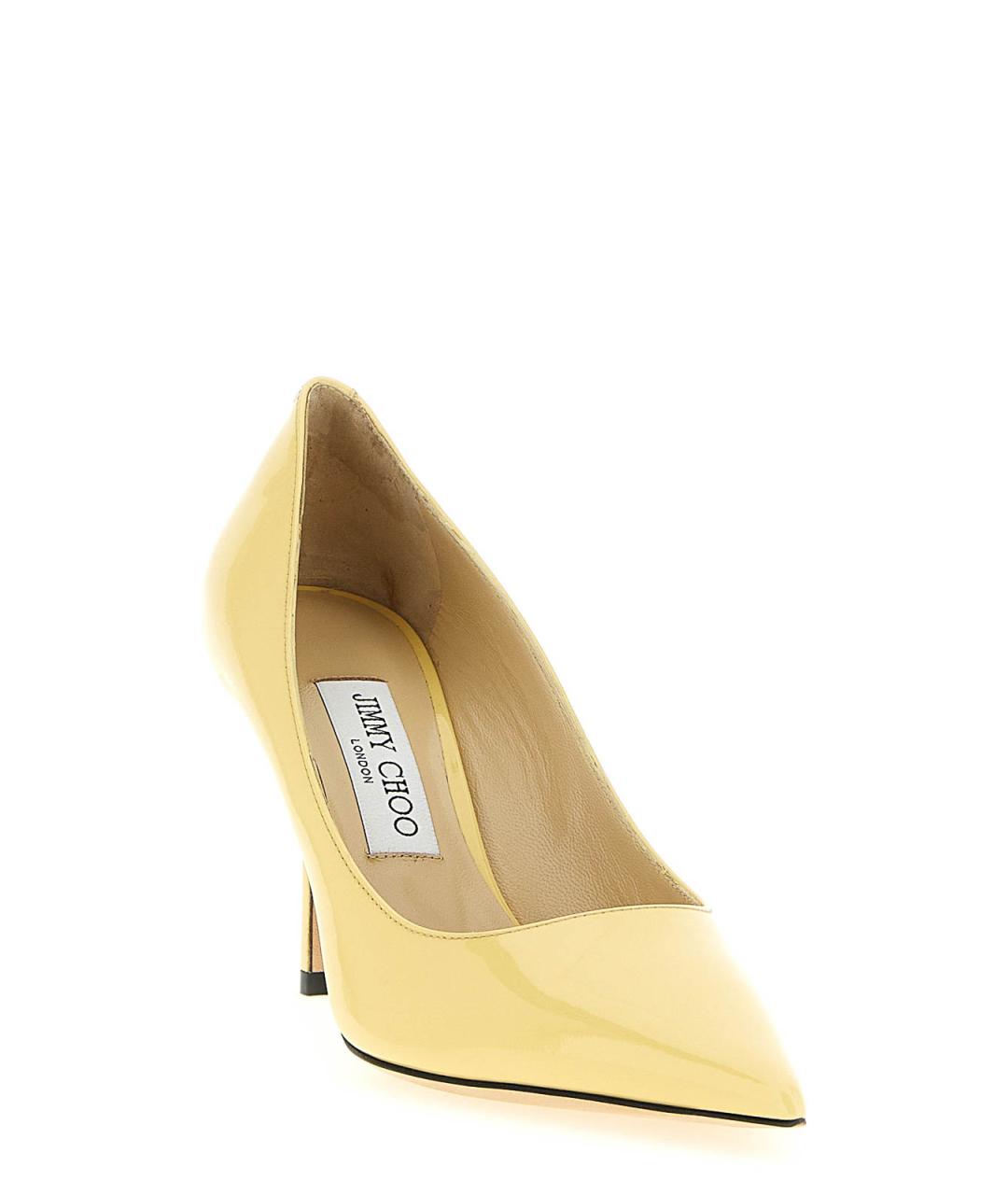 JIMMY CHOO Желтые кожаные туфли, фото 2