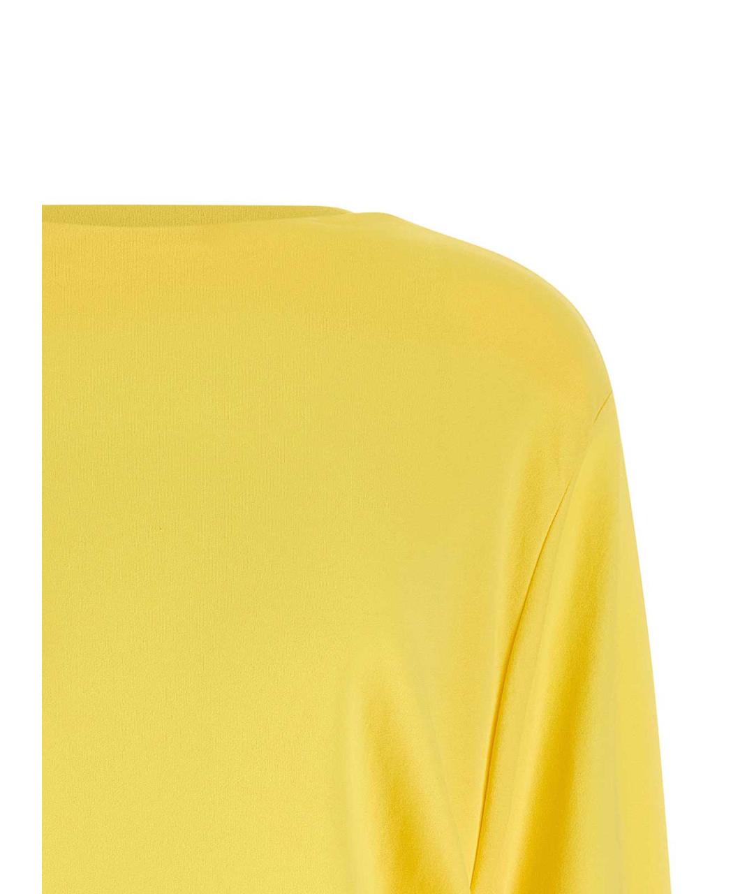 JACQUEMUS Желтое вискозное платье, фото 3