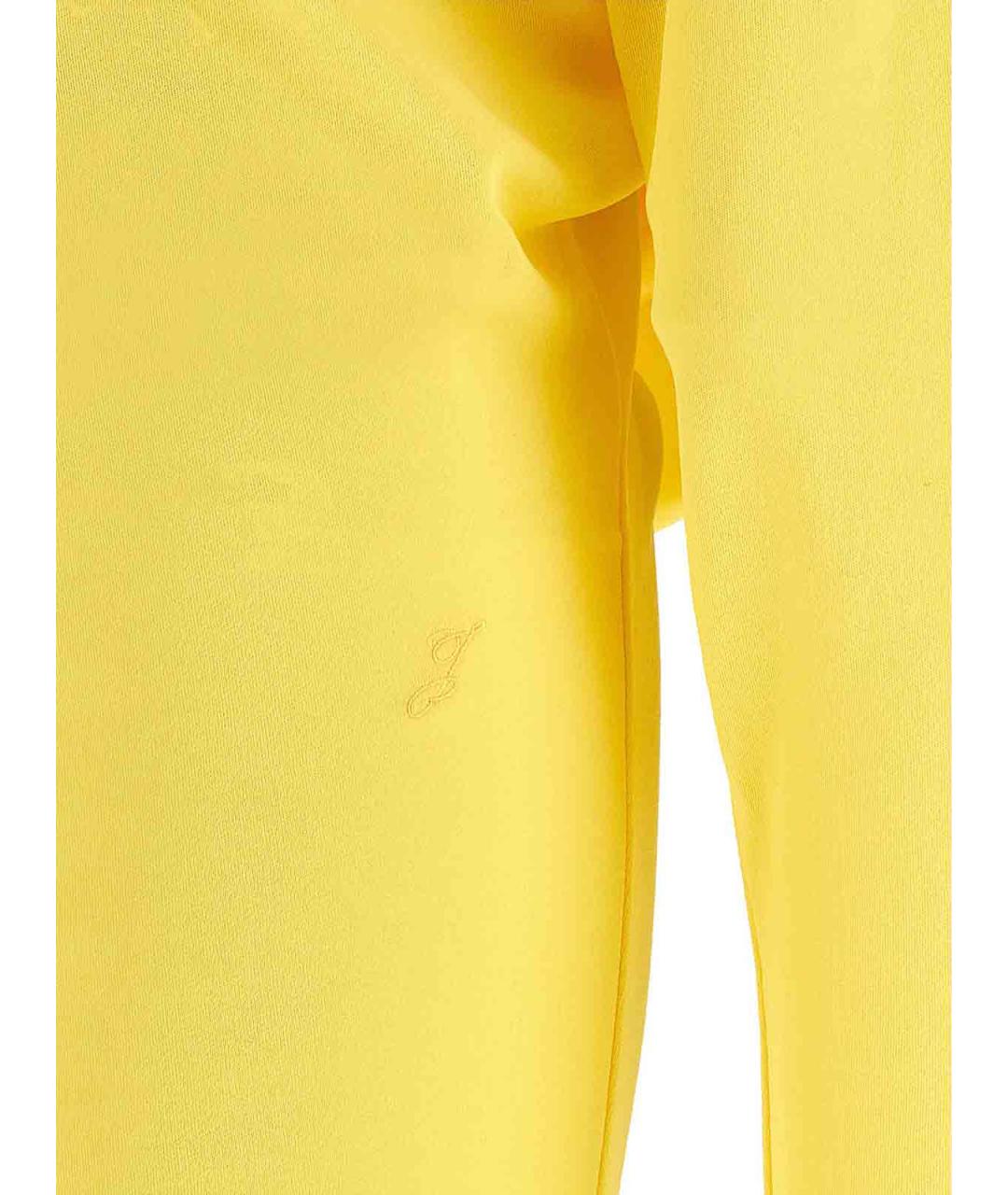 JACQUEMUS Желтое вискозное платье, фото 4