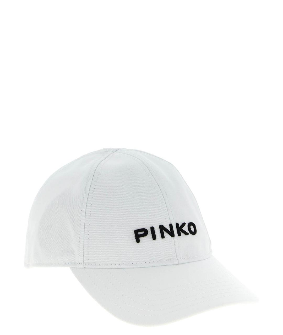 PINKO Белая хлопковая кепка, фото 2