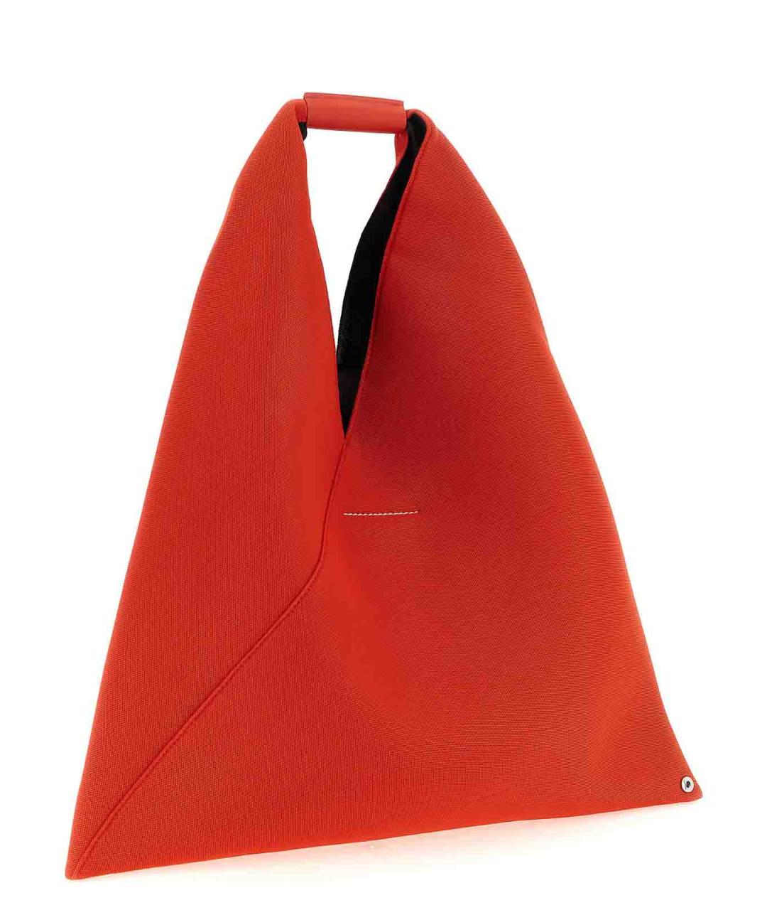MM6 MAISON MARGIELA Красная кожаная сумка тоут, фото 2