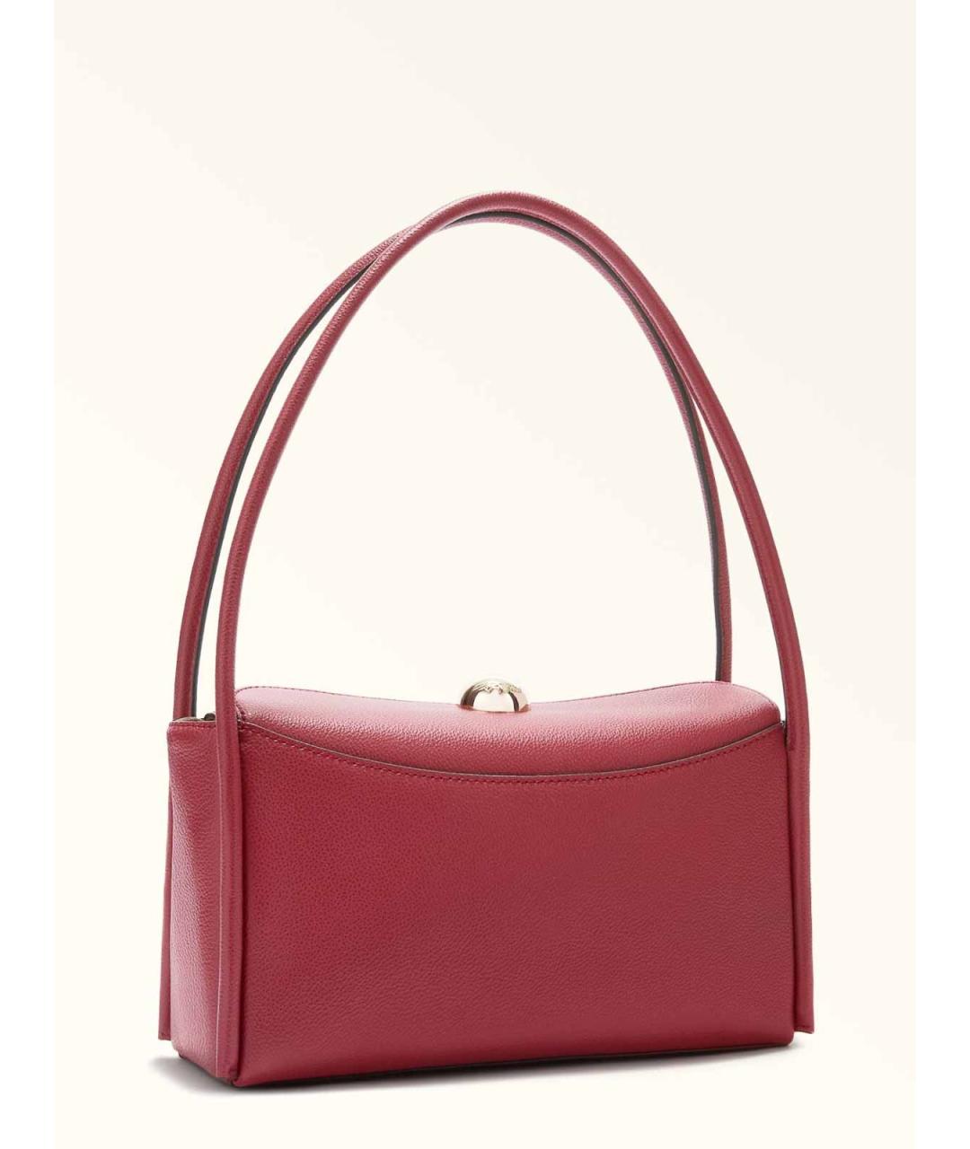 FURLA Бордовая кожаная сумка через плечо, фото 2