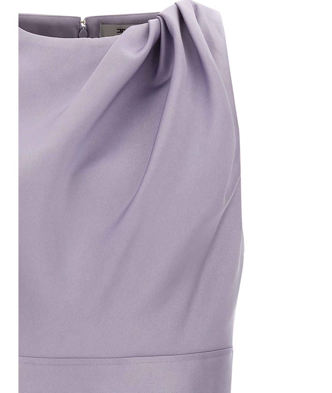 ELISABETTA FRANCHI Фиолетовое повседневное платье, фото 3