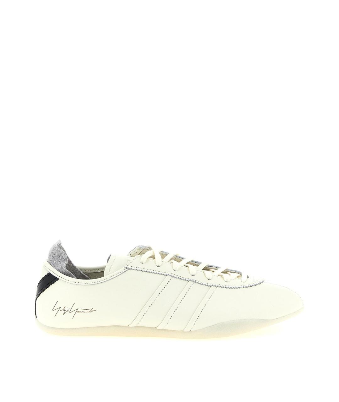 Y-3 Белые кожаные низкие кроссовки / кеды, фото 1