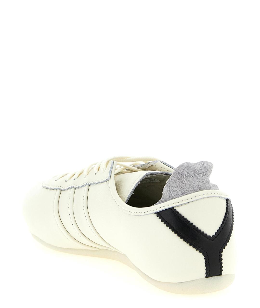 Y-3 Белые кожаные низкие кроссовки / кеды, фото 3