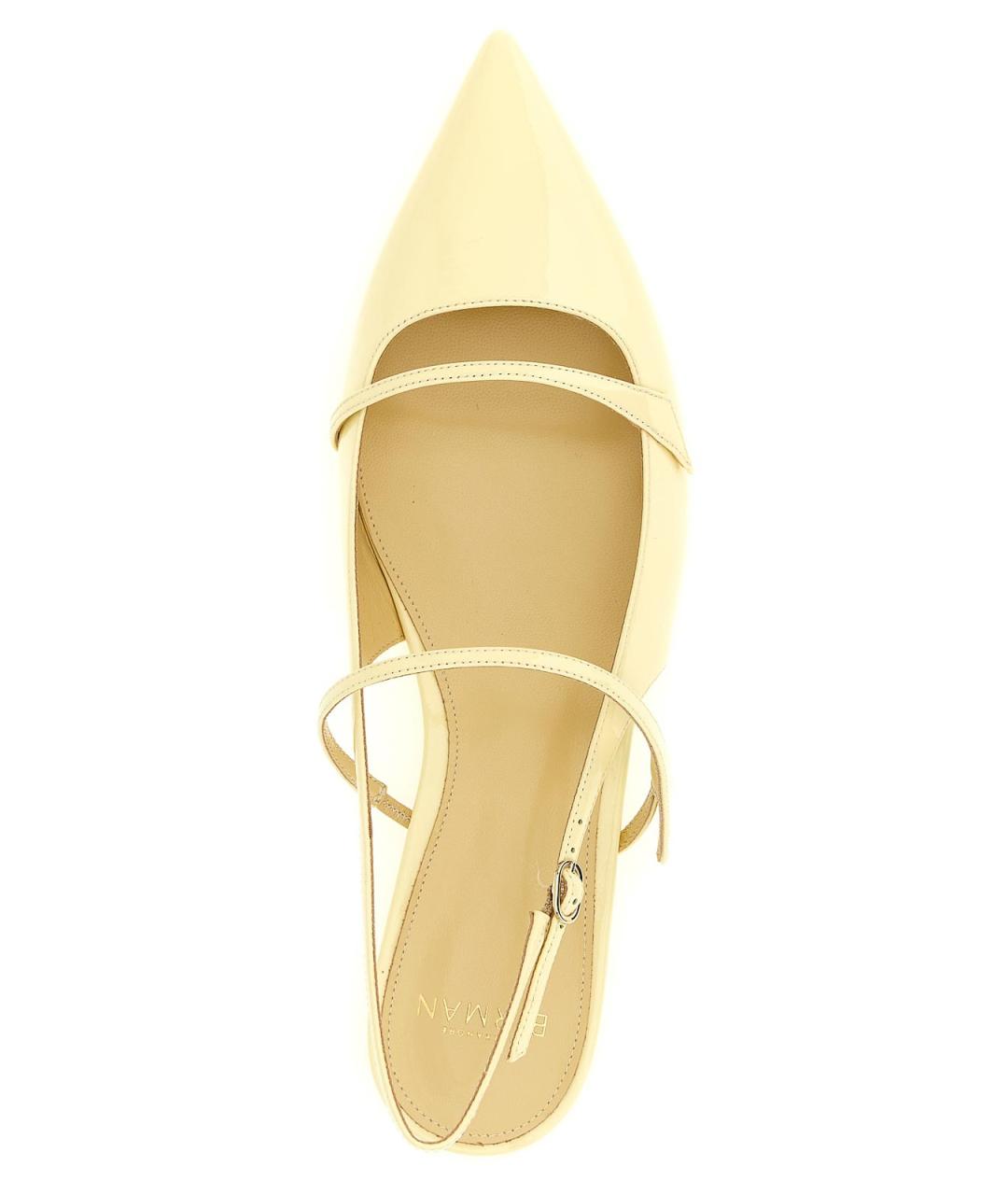ALEXANDRE BIRMAN Желтые кожаные балетки, фото 4