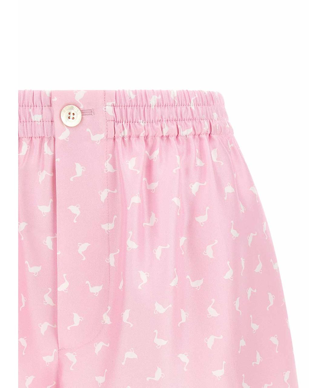 MOSCHINO Розовые хлопковые шорты, фото 3