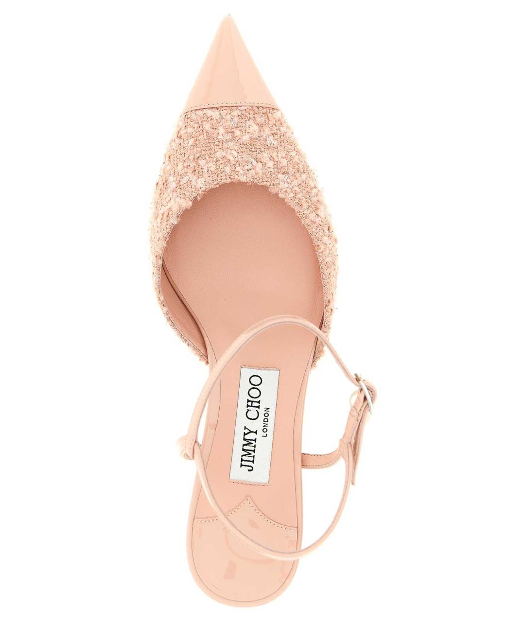 JIMMY CHOO Розовые кожаные туфли, фото 4