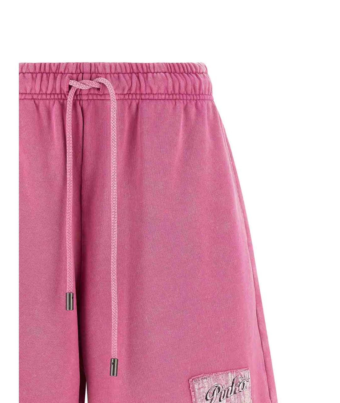 PINKO Розовые хлопковые шорты, фото 3