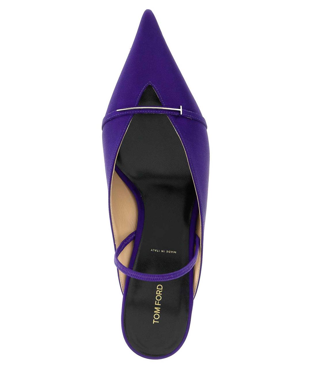 TOM FORD Фиолетовые текстильные туфли, фото 4
