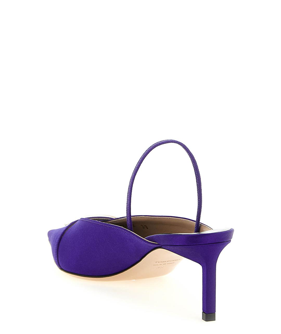 TOM FORD Фиолетовые текстильные туфли, фото 3
