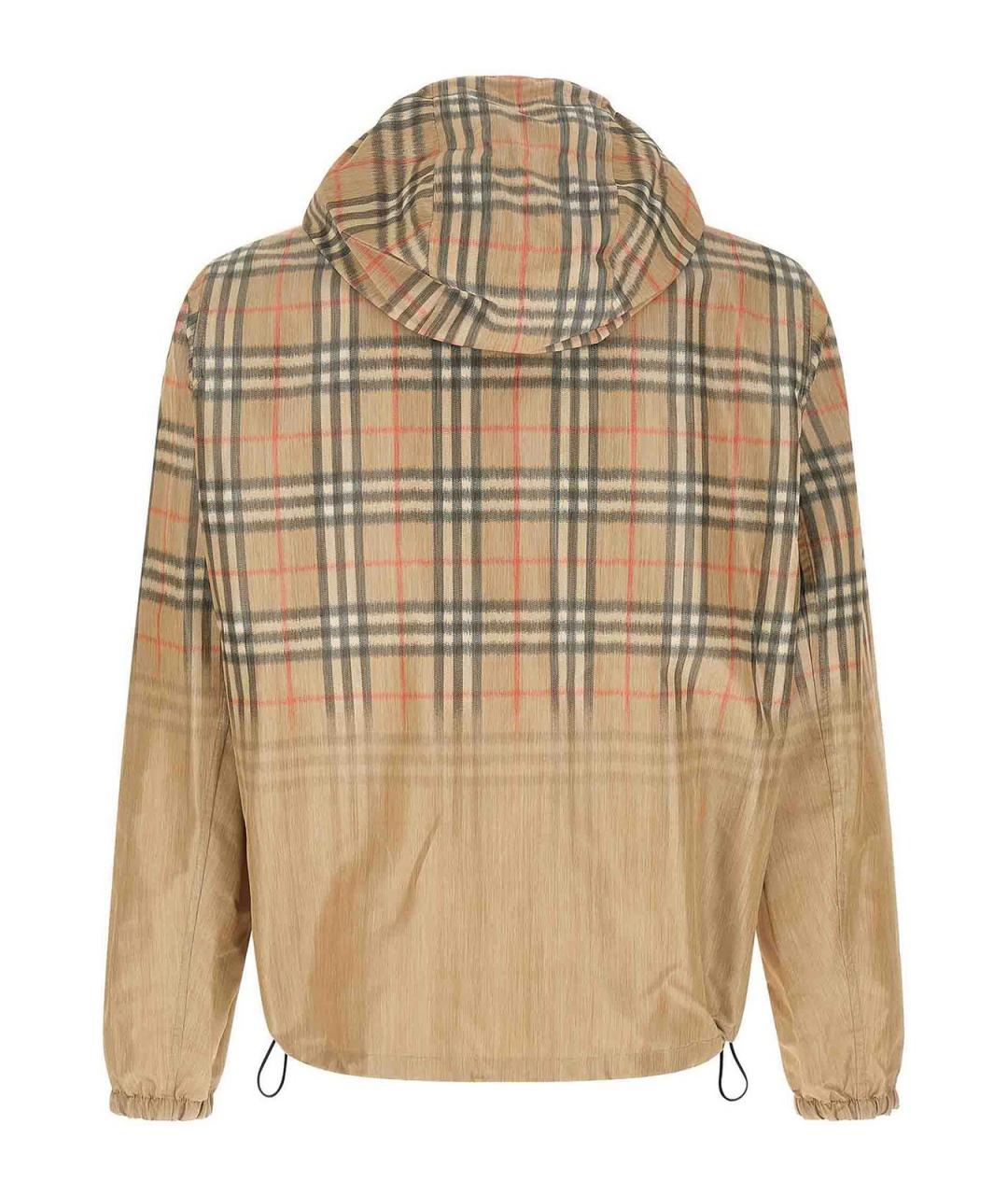 BURBERRY Бежевая вискозная куртка, фото 2