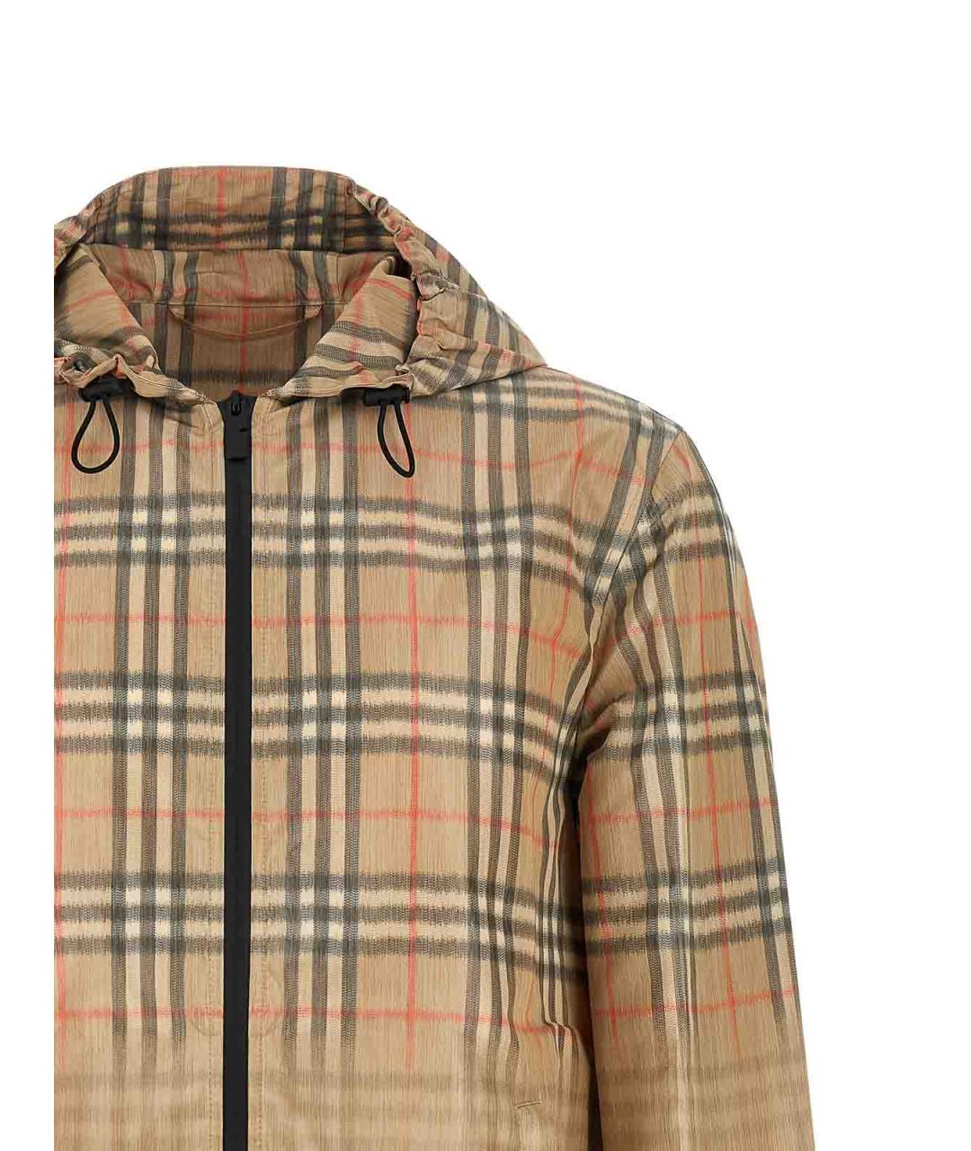 BURBERRY Бежевая вискозная куртка, фото 3