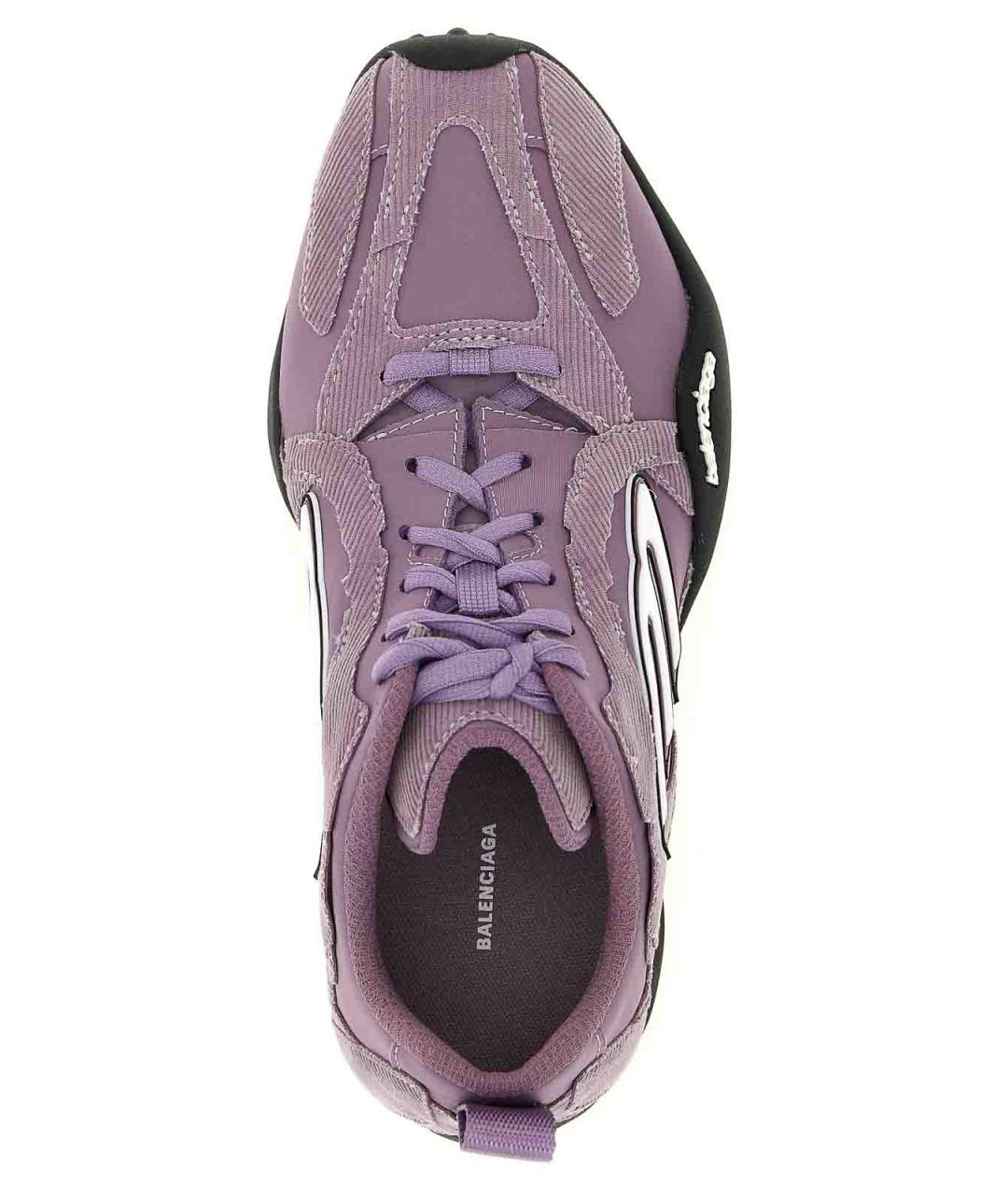 BALENCIAGA Фиолетовые текстильные кроссовки, фото 4