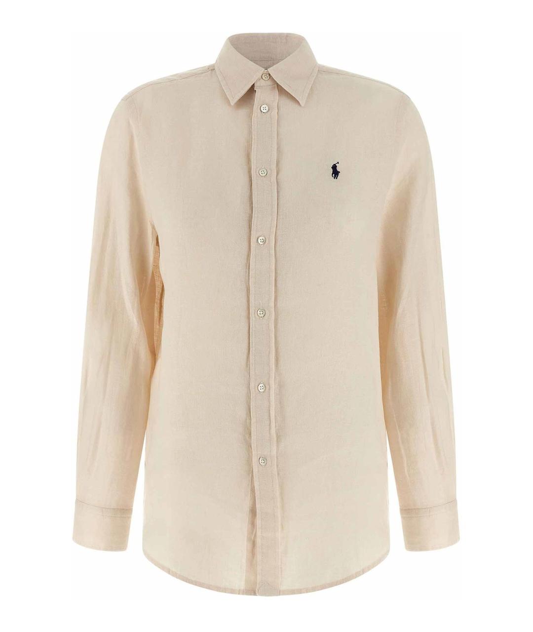POLO RALPH LAUREN Бежевая льняная рубашка, фото 1