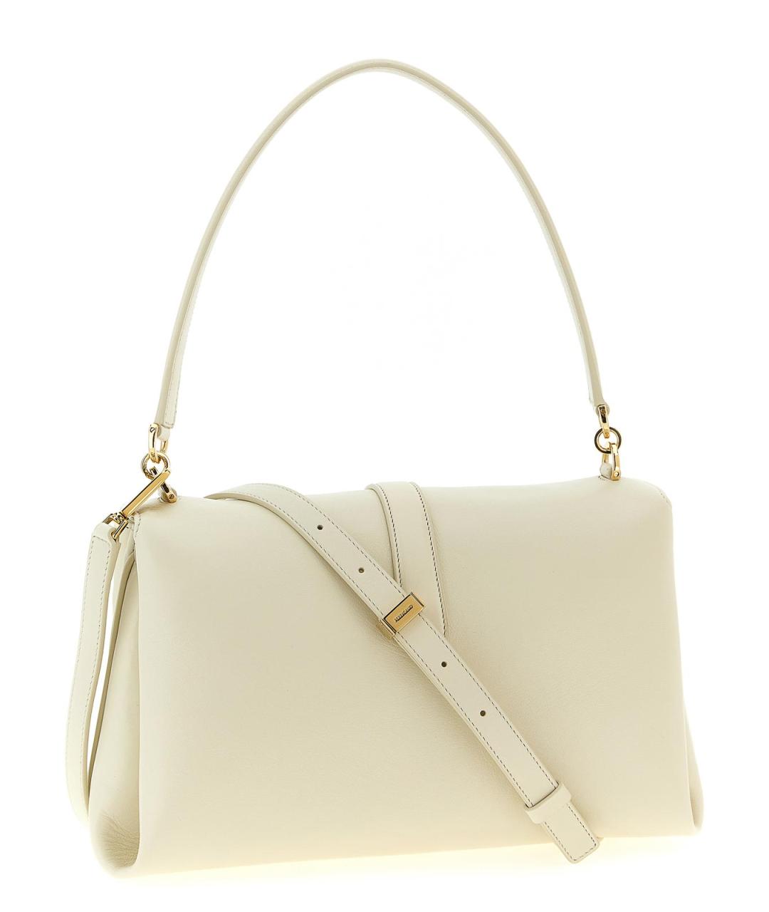FERRAGAMO Бежевая кожаная сумка через плечо, фото 2