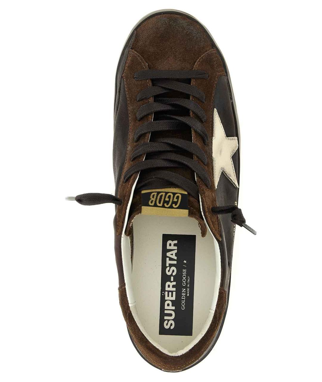 GOLDEN GOOSE DELUXE BRAND Бежевые замшевые низкие кроссовки / кеды, фото 4