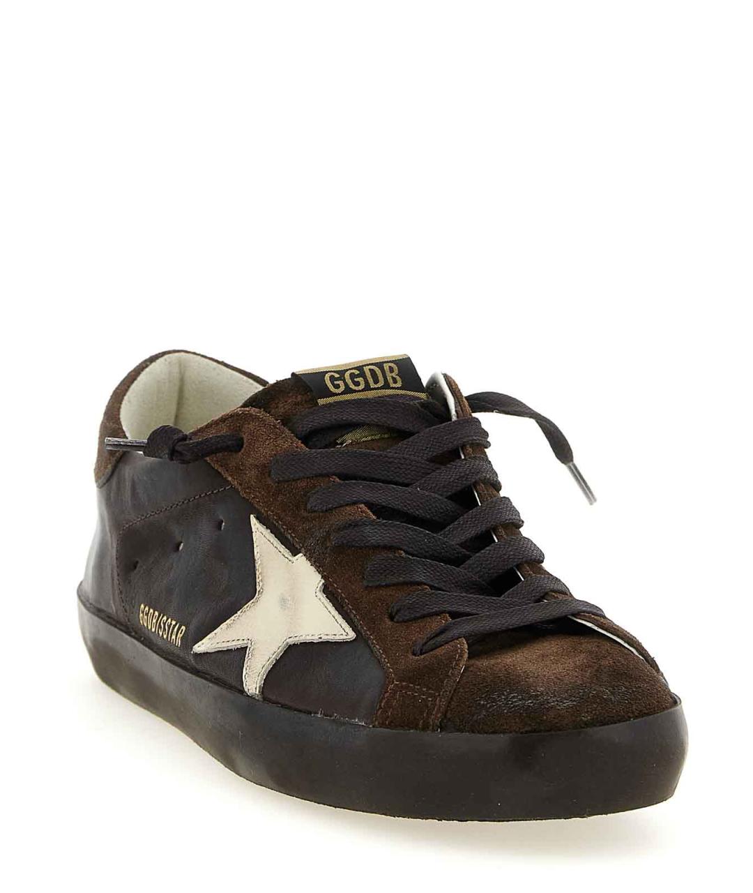 GOLDEN GOOSE DELUXE BRAND Бежевые замшевые низкие кроссовки / кеды, фото 2