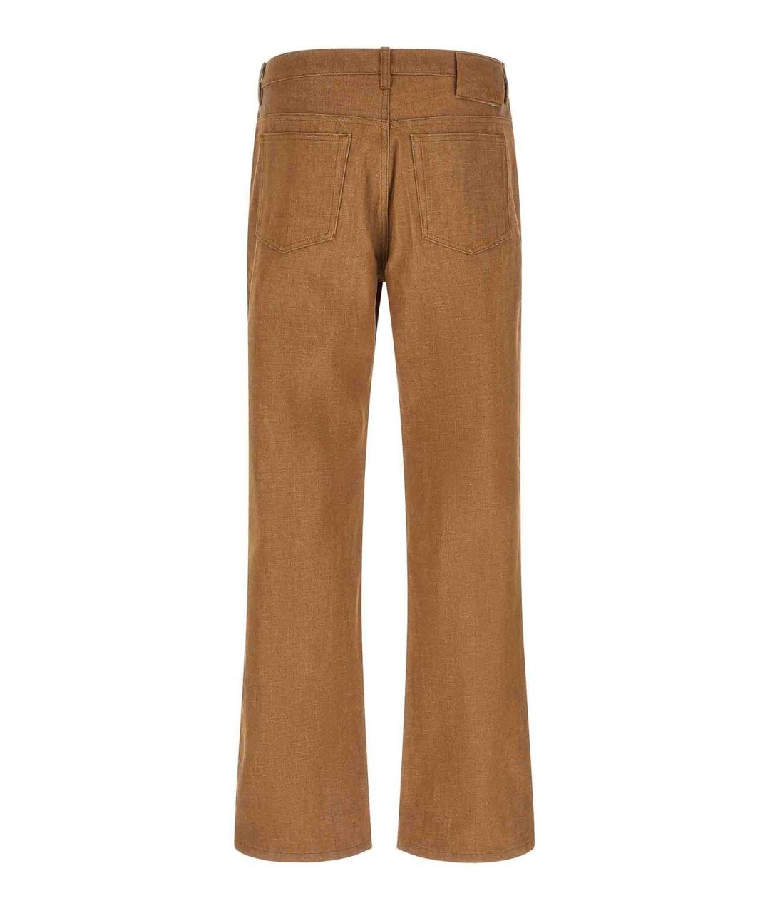 A.P.C. Коричневые хлопковые прямые джинсы, фото 2