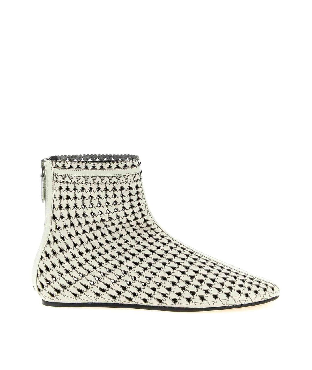 ISABEL MARANT Белые кожаные ботильоны, фото 1
