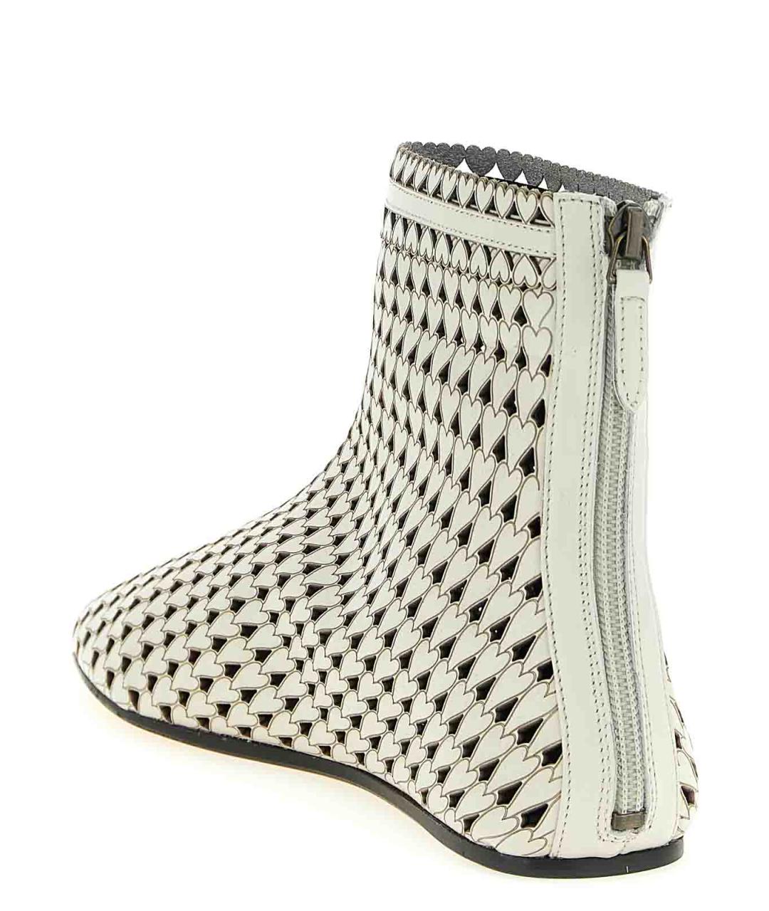 ISABEL MARANT Белые кожаные ботильоны, фото 3