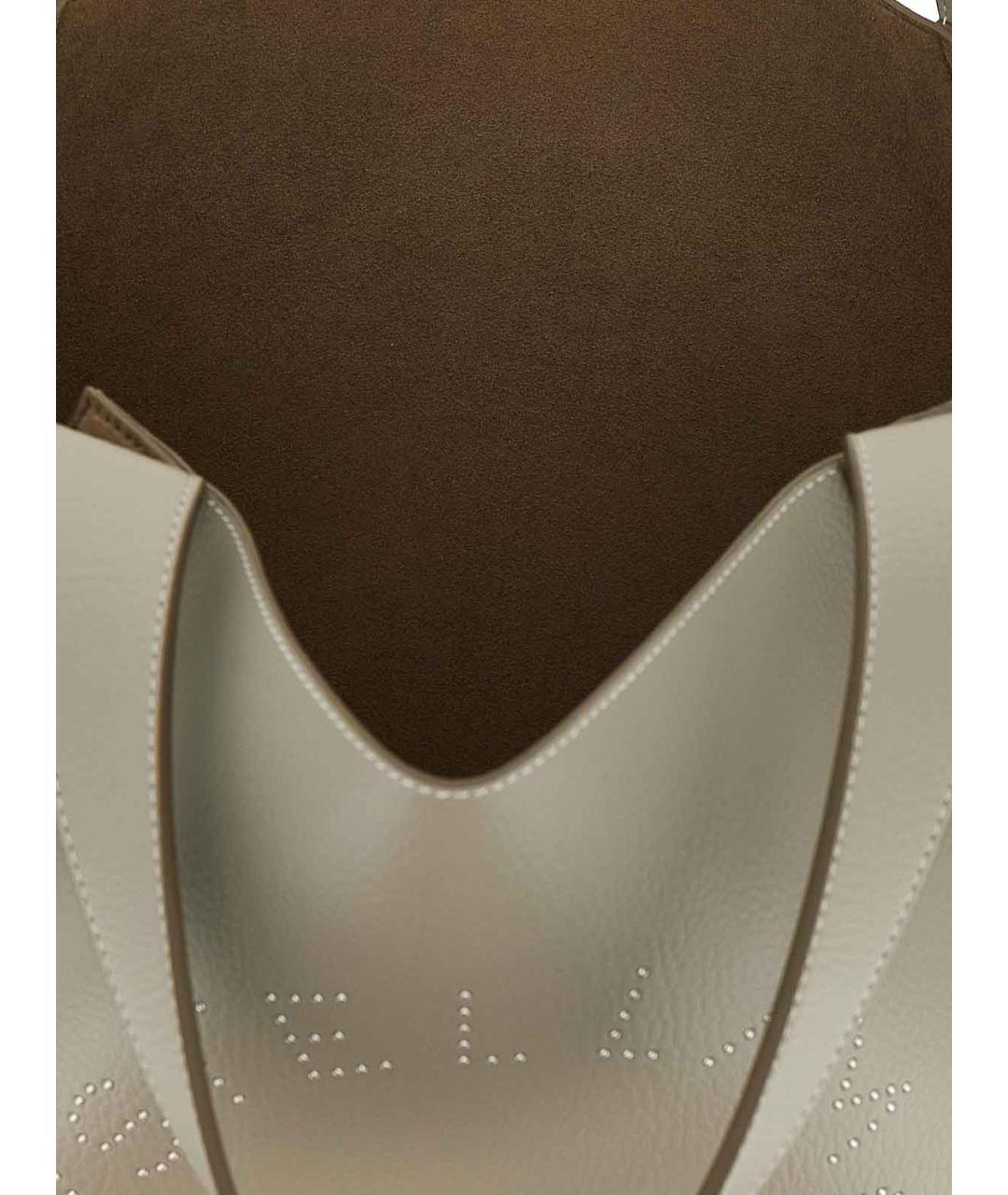 STELLA MCCARTNEY Бежевая сумка тоут из искусственной кожи, фото 4