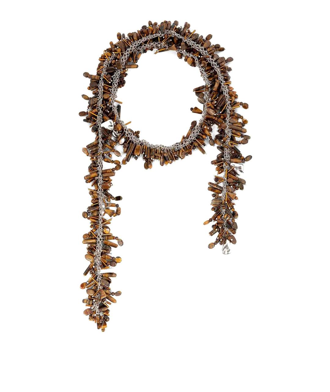 DRIES VAN NOTEN Коричневое колье, фото 1