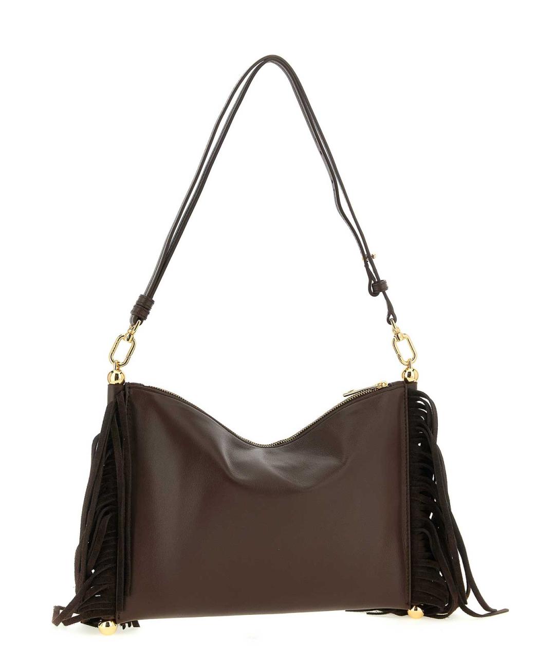FURLA Коричневая кожаная сумка через плечо, фото 2