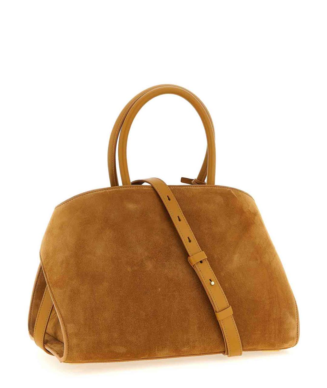 FERRAGAMO Бежевая замшевая сумка через плечо, фото 2
