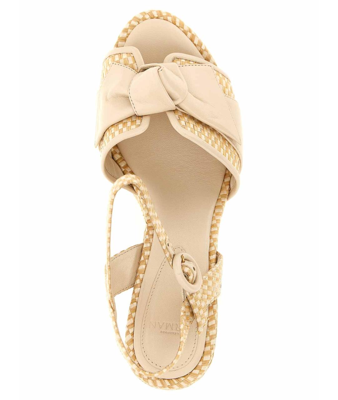 ALEXANDRE BIRMAN Бежевые кожаные босоножки, фото 4