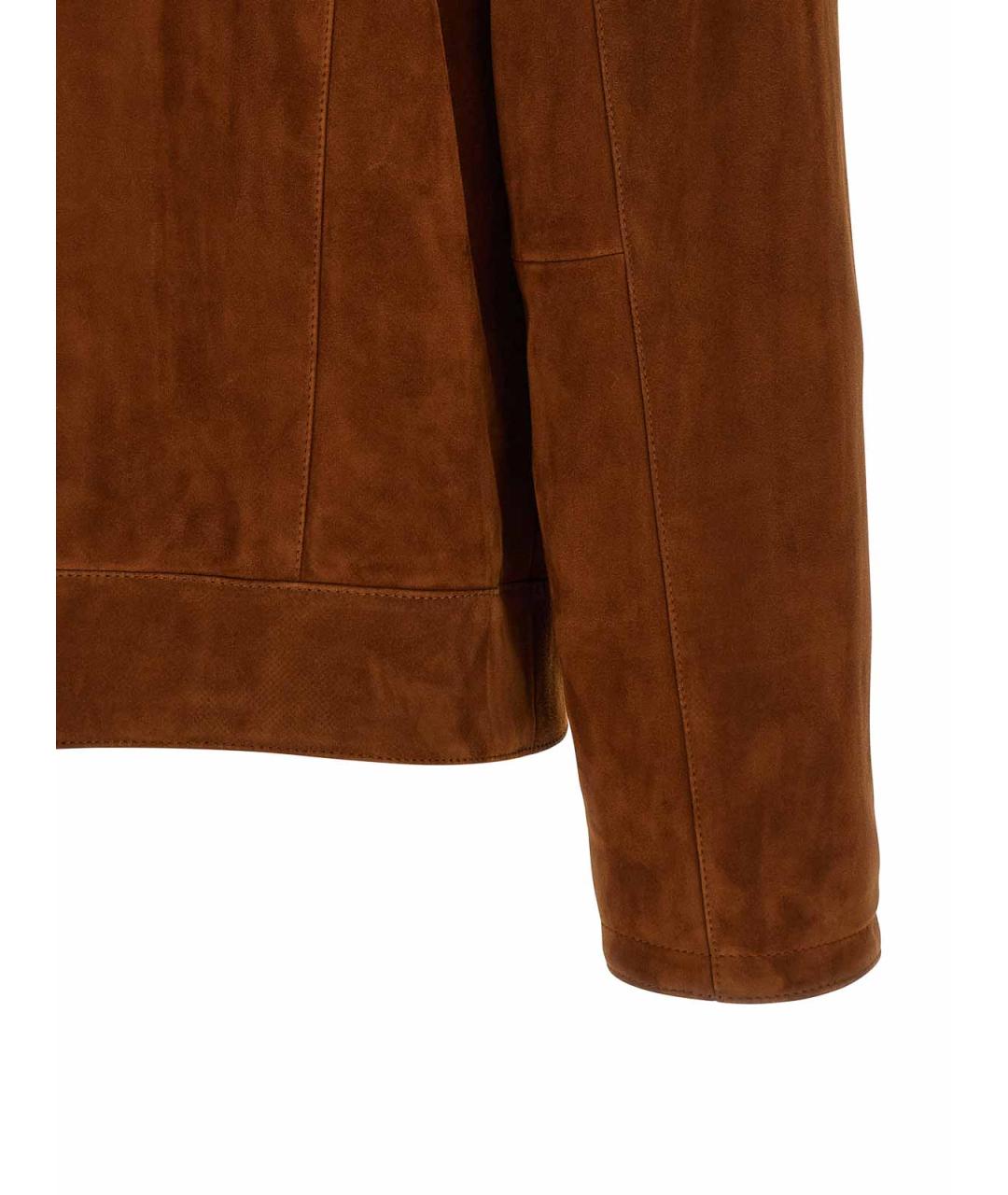 BRIONI Коричневая замшевая куртка, фото 4