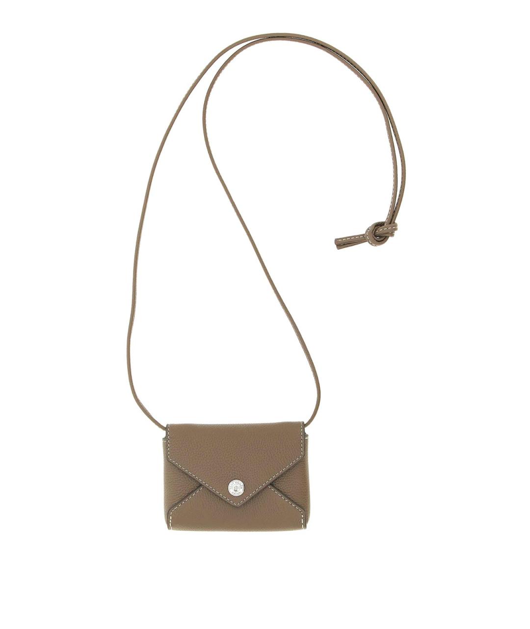 TORY BURCH Коричневый кожаный кошелек, фото 1