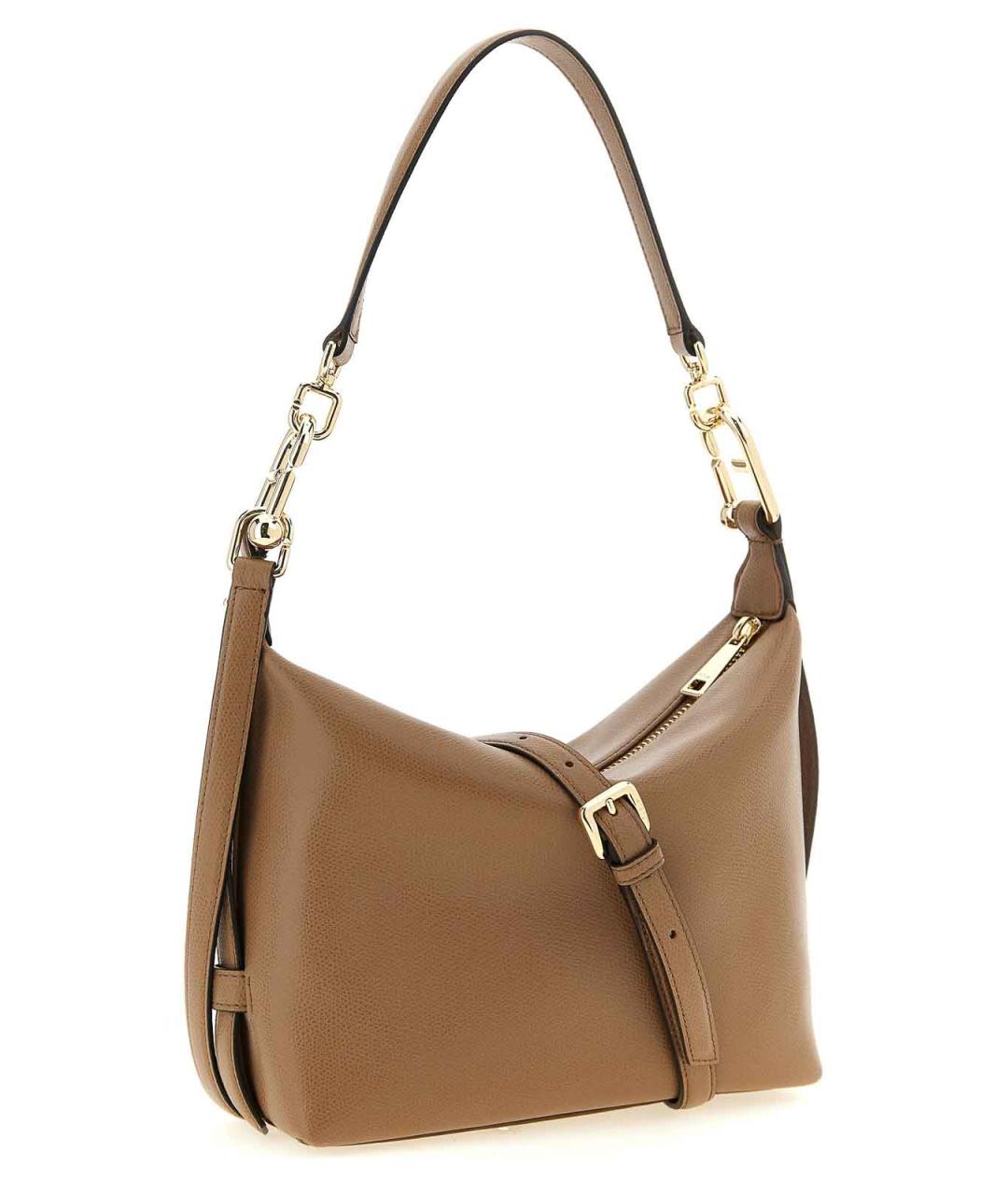 FURLA Бежевая кожаная сумка через плечо, фото 2