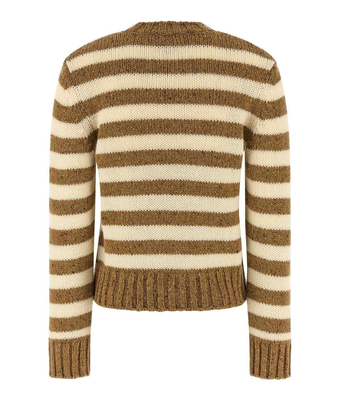 A.P.C. Коричневый шерстяной джемпер / свитер, фото 2