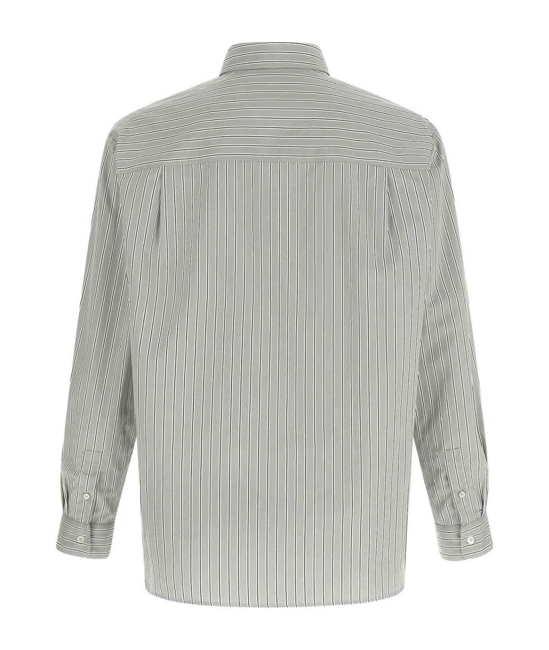 A.P.C. Серая хлопковая классическая рубашка, фото 2