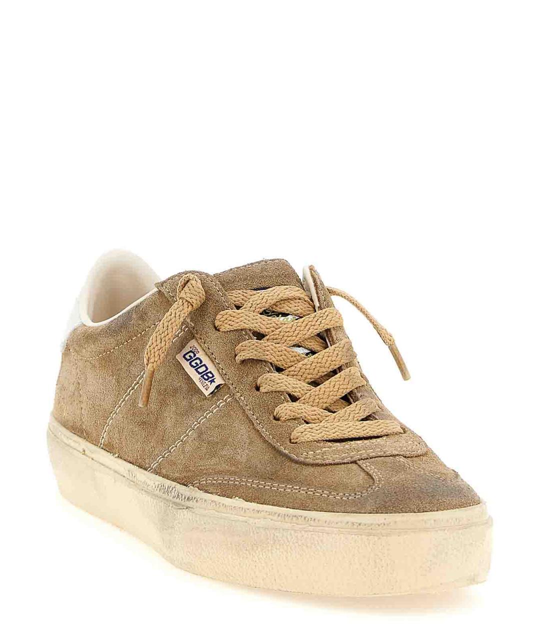 GOLDEN GOOSE Коричневые замшевые кеды, фото 2