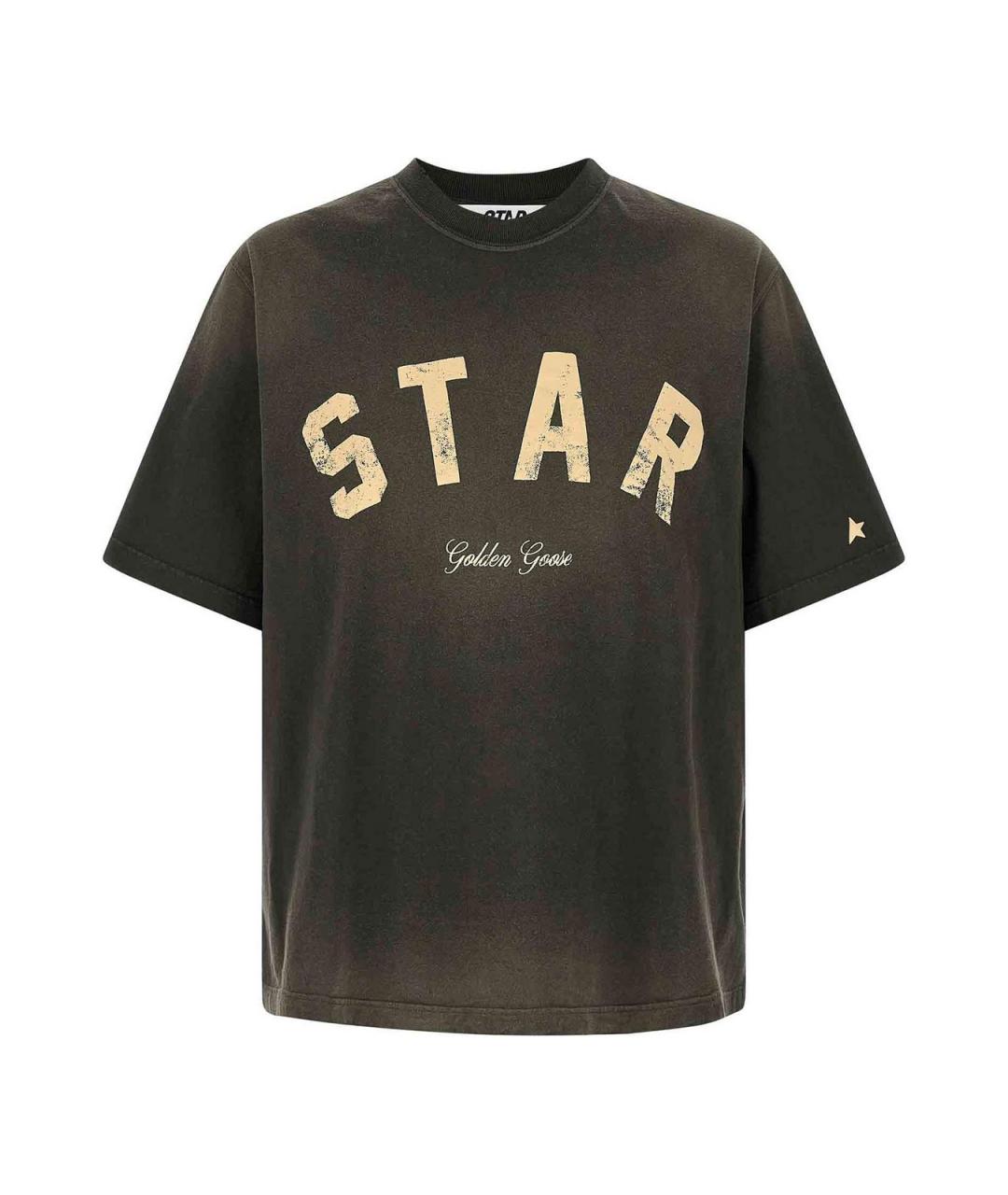 GOLDEN GOOSE Серая хлопковая футболка, фото 1