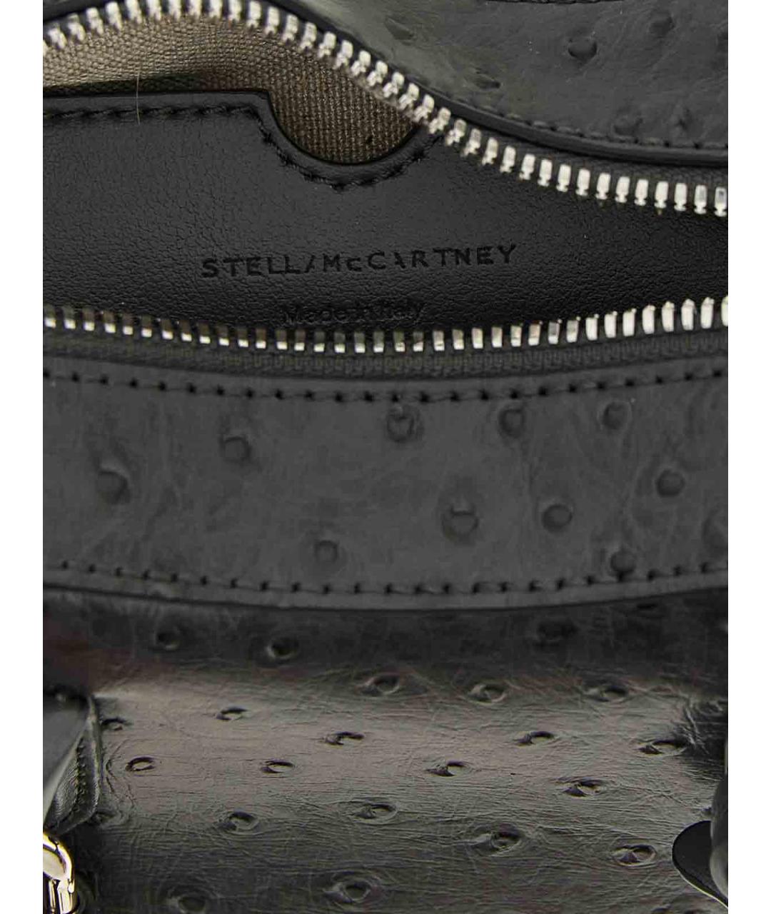 STELLA MCCARTNEY Черная кожаная сумка через плечо, фото 4